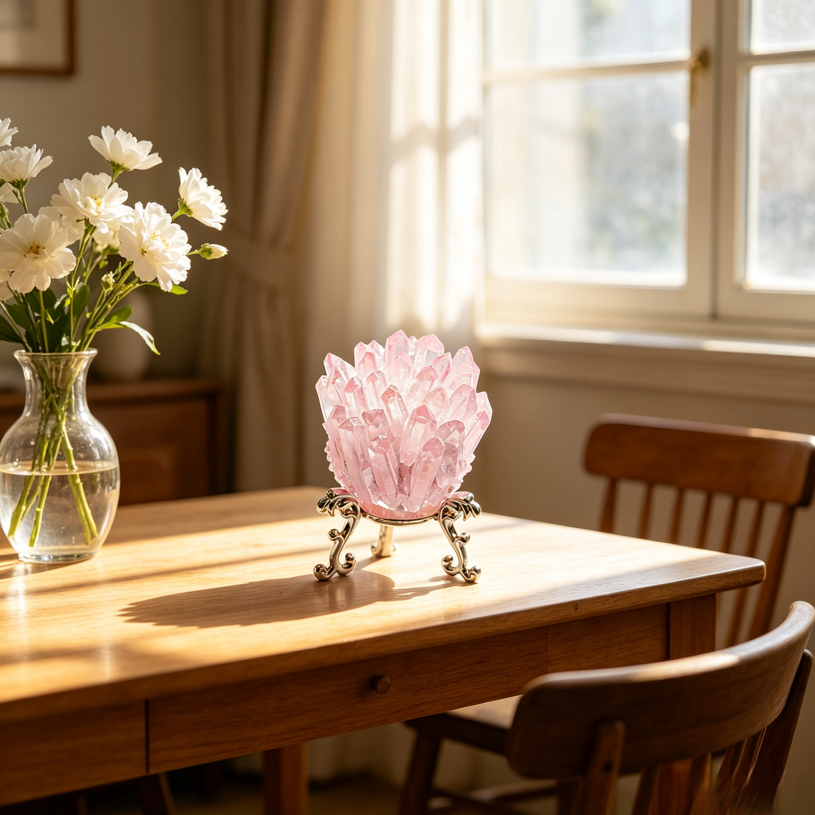 divine rose quartz cluster divine rose quartz cluster