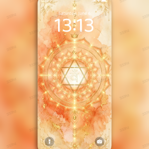 reproductive chakra energy wallpaper + holographic light language activation set