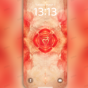 root chakra energy wallpaper + holographic light language grounding activation set